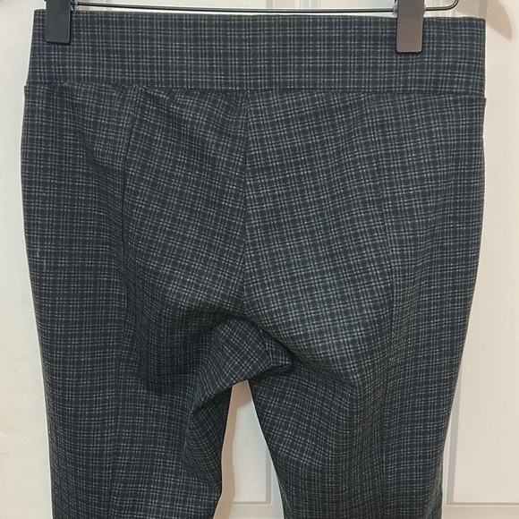 Ellen Tracy checkered Pants size small black gray elastic waist inseam 26” - Picture 4 of 8